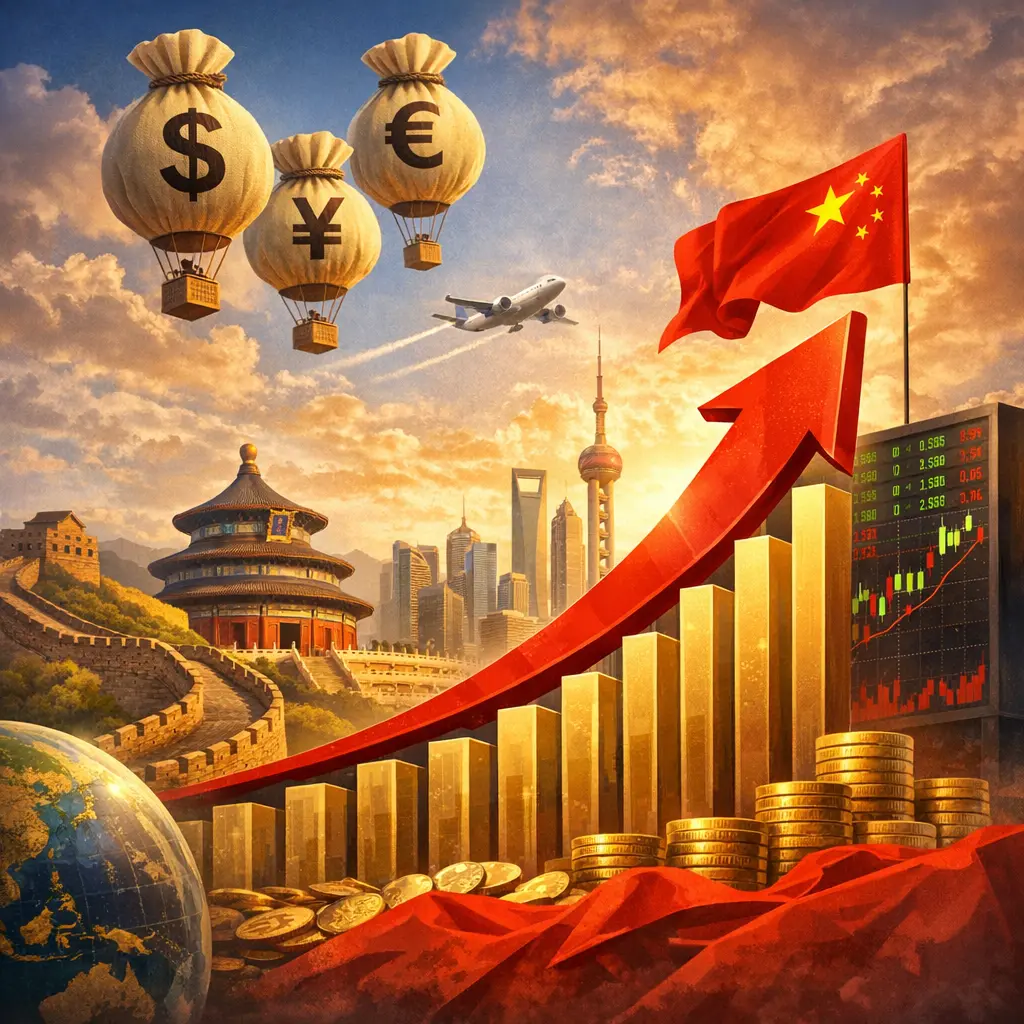 글로벌 투자은행의 중국 경제 성장 전망 및 증시 목표치 데이터 그래프