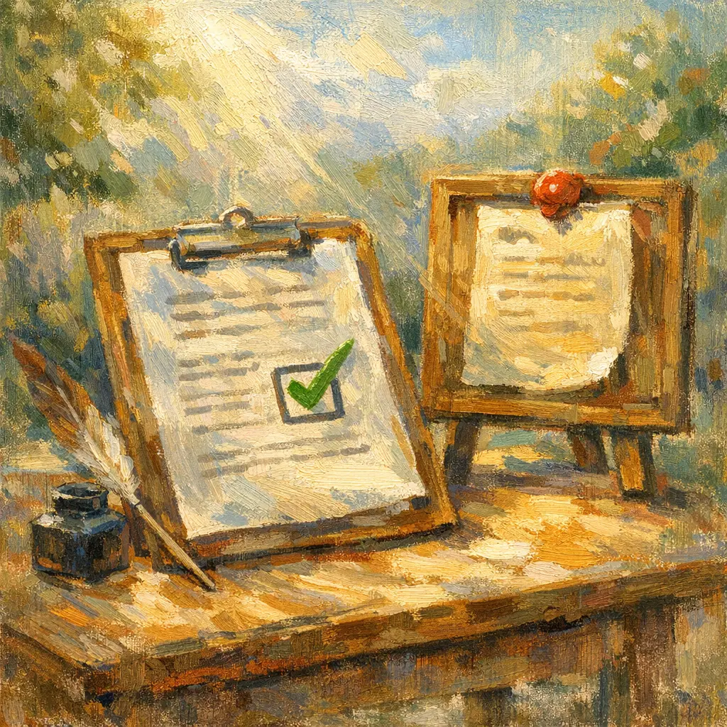 법적 효력 발생을 위한 서비스 이용 약관 동의 체크박스와 공지문 이미지