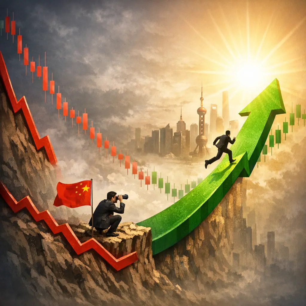 저점 확인 후 반등 기회를 엿보는 중국 증시 분석 차트 시각화 자료