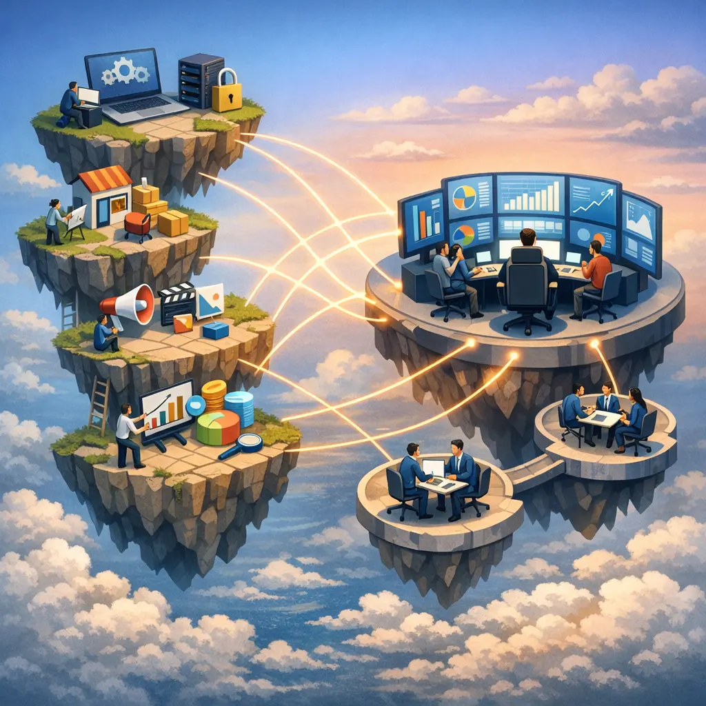 주제별 관리 권한 세분화와 효율적 운영진 배치 구조도 인포그래픽