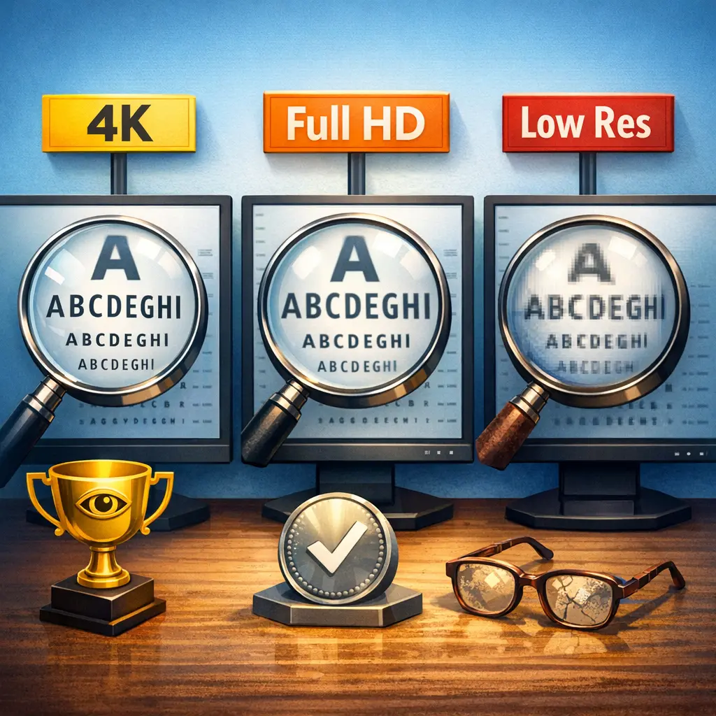 텔레그램 서체별 해상도 대비 가독성 측정 비교 도표