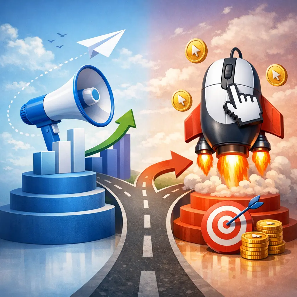 텔레그램 주요 채널별 평균 도달률 및 클릭 효율 비교 인포그래픽