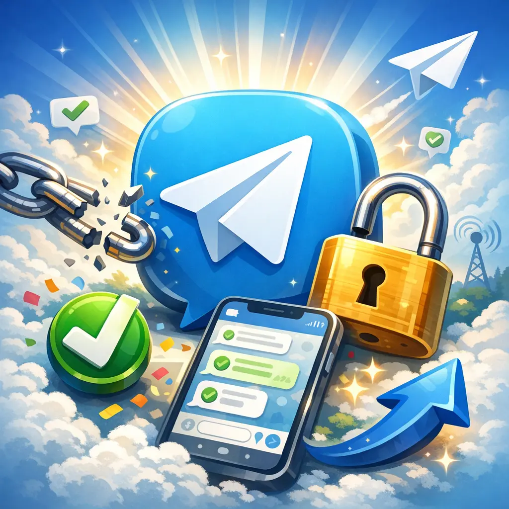 텔레그램 메시지 전송 제한 해제 및 계정 정상화 이미지