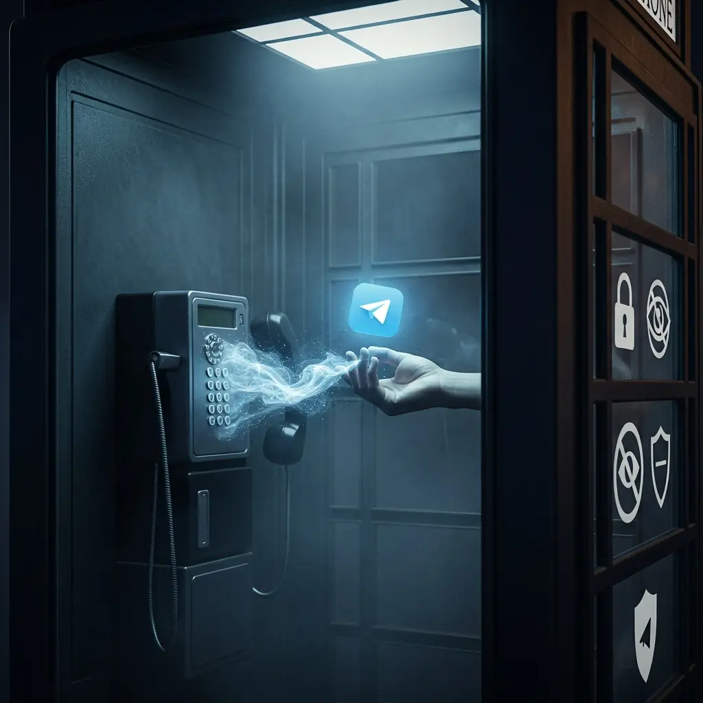 텔레그램 보안 설정 및 가상 번호 앱 활용 예시 화면