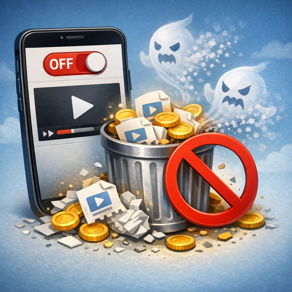 동영상 자동 재생 비활성화로 불필요한 캐시 생성을 막는 설정 UI 화면