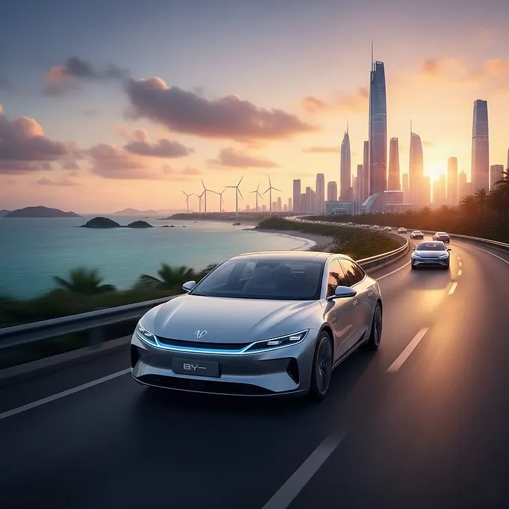 도심을 달리는 전기차