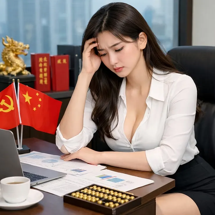 사무실에서 걱정하는 사람