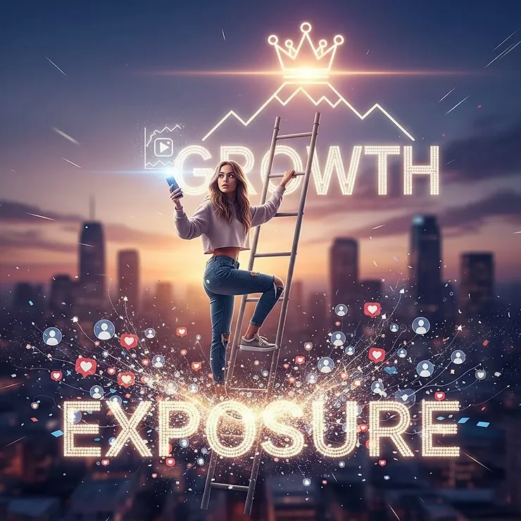 성장의 사다리를 타고 올라가는 사람