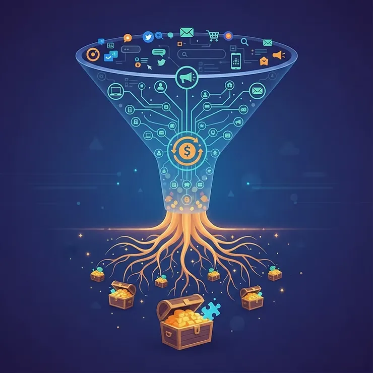 수익 나무 뿌리