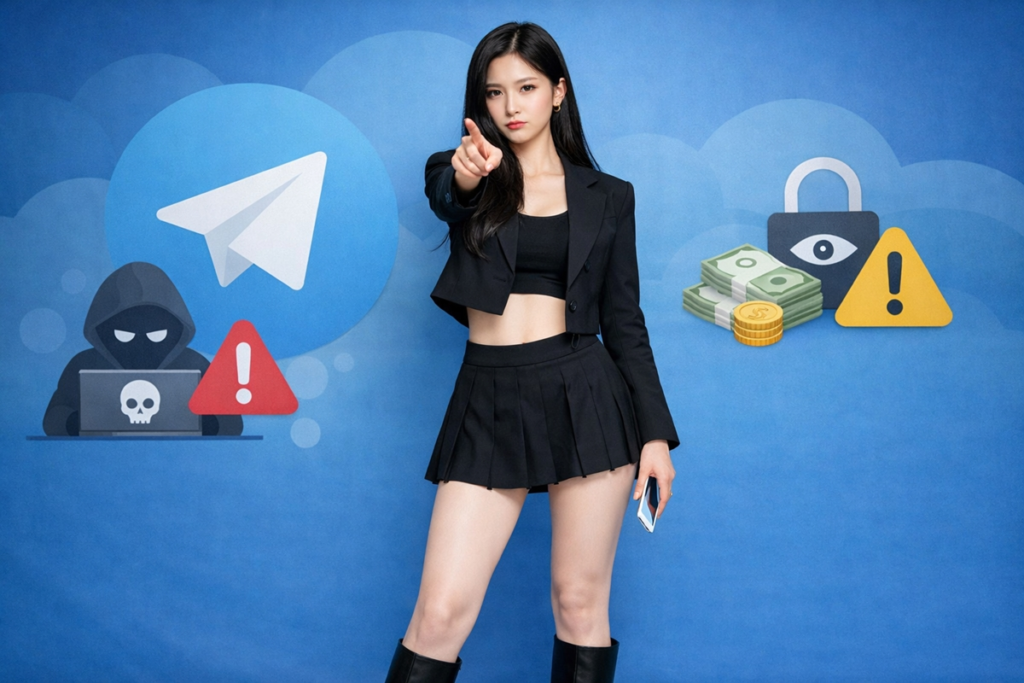 텔레그램 경고 메시지