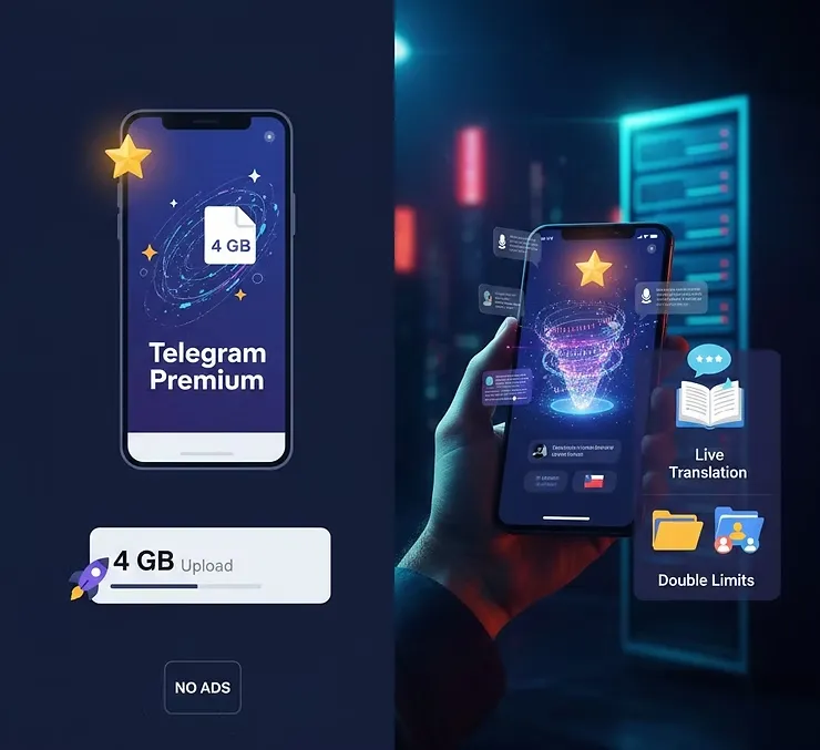 텔레그램 프리미엄과 용량