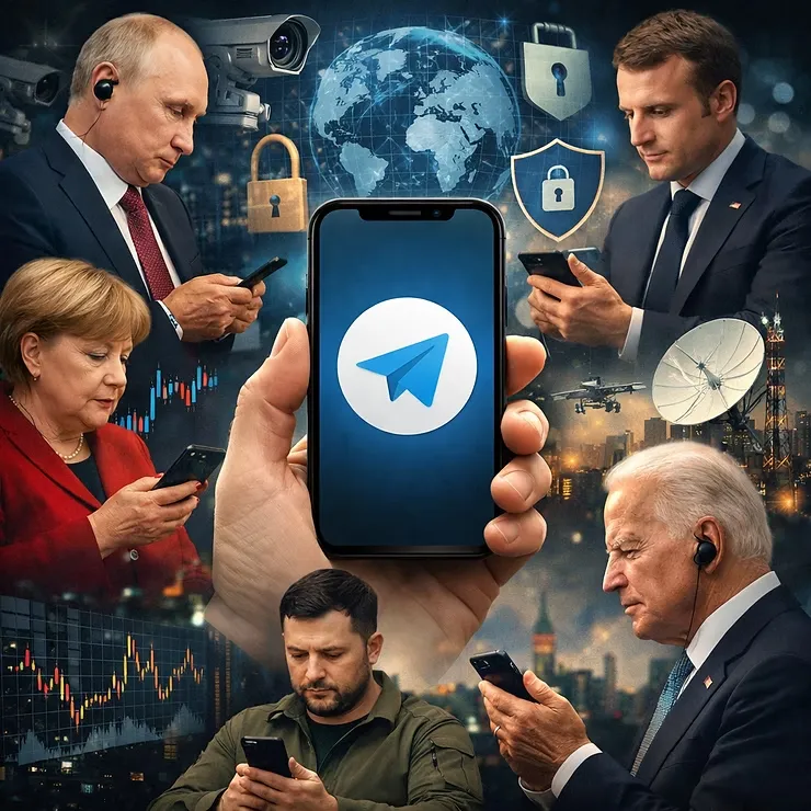 텔레그램을 쓰는 정치인들의 모습