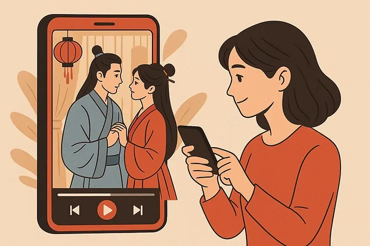 핸드폰으로 드라마 시청